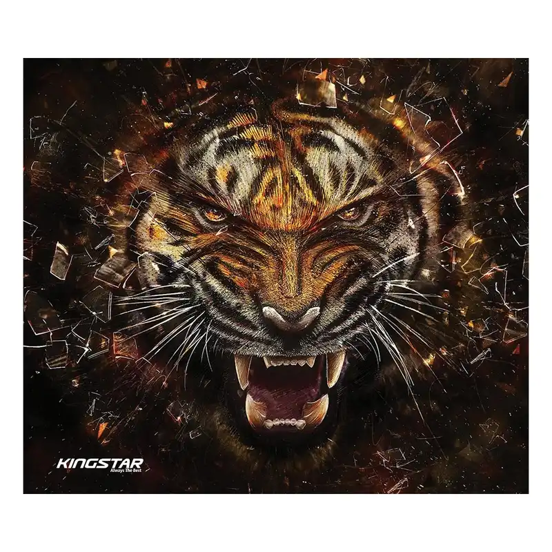 ماوس پد مخصوص بازی کینگ استار طرح ببر مدل kpm31