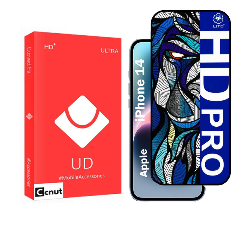 محافظ صفحه نمایش شیشه ای کوکونات مدل LIHD-UDR مناسب برای گوشی موبایل اپل iPhone 14