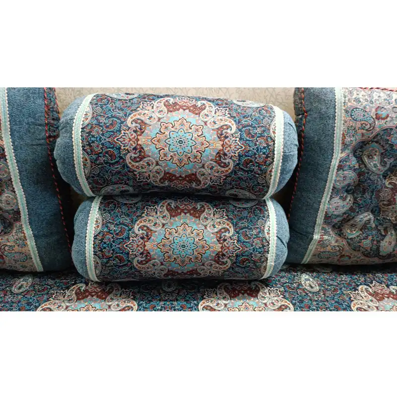 ست 7 تکه پشتی ترمه مدل شاه نشین کد 5555