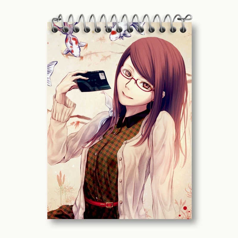 دفتر یادداشت 50 برگ خندالو مدل ریزه کامیشیرو انیمه توکیو غول Tokyo Ghoul کد 11876