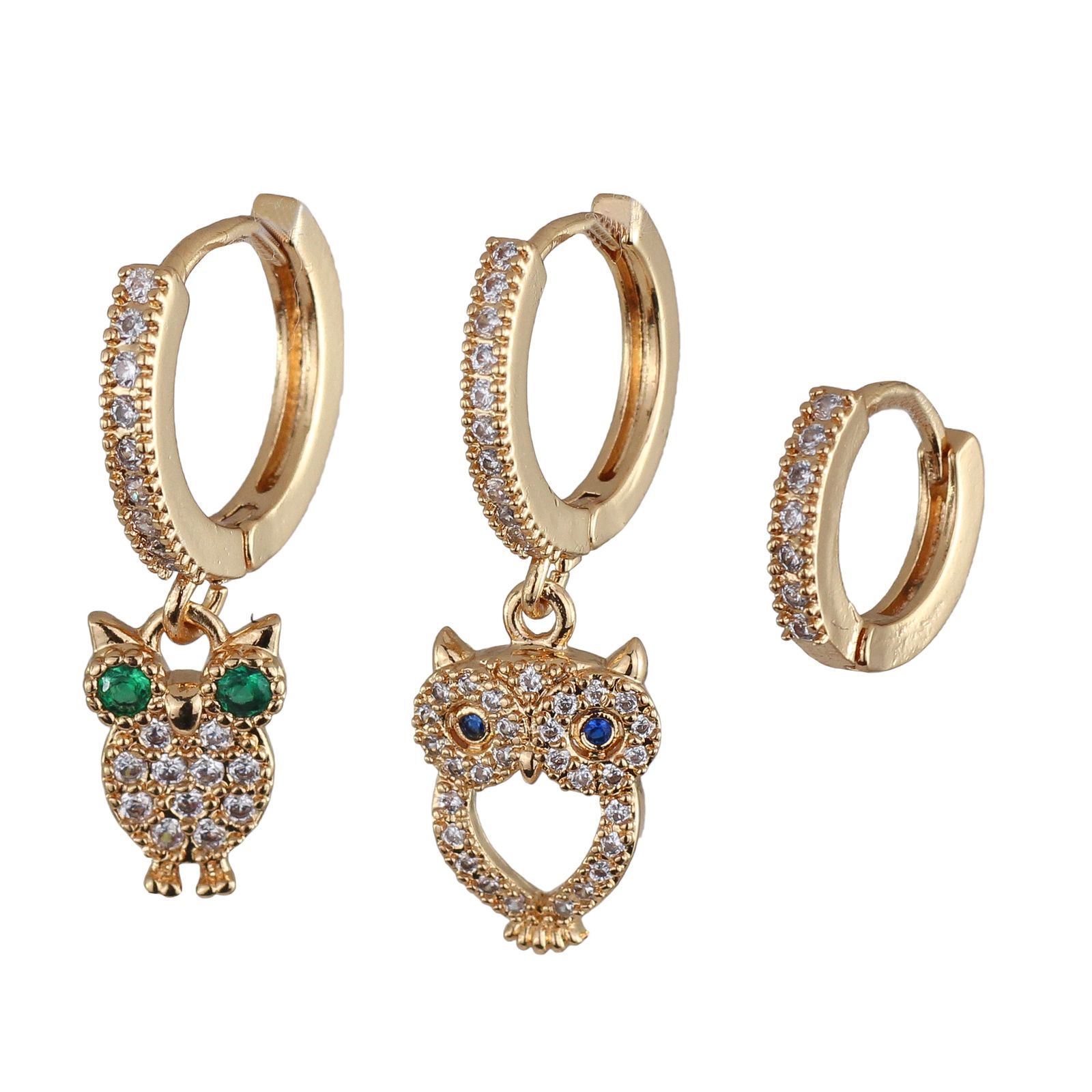 گوشواره زنانه وای اس ایکس مدل J651 بسته سه عددی -  - 1