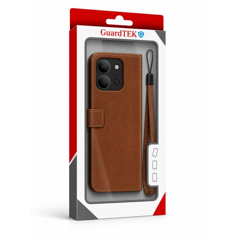 کیف کلاسوری گاردتک مدل Flip cover strap مناسب برای گوشی موبایل شیائومی Redmi 15C/ Poco C85 به همراه بند