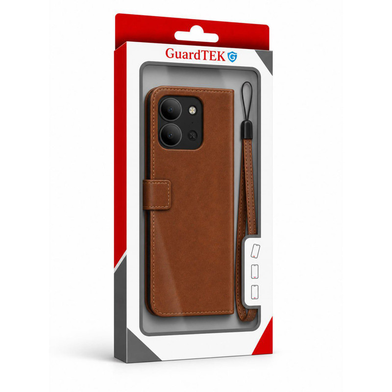 کیف کلاسوری گاردتک مدل Flip cover strap مناسب برای گوشی موبایل شیائومی Redmi 15C/ Poco C85 به همراه بند