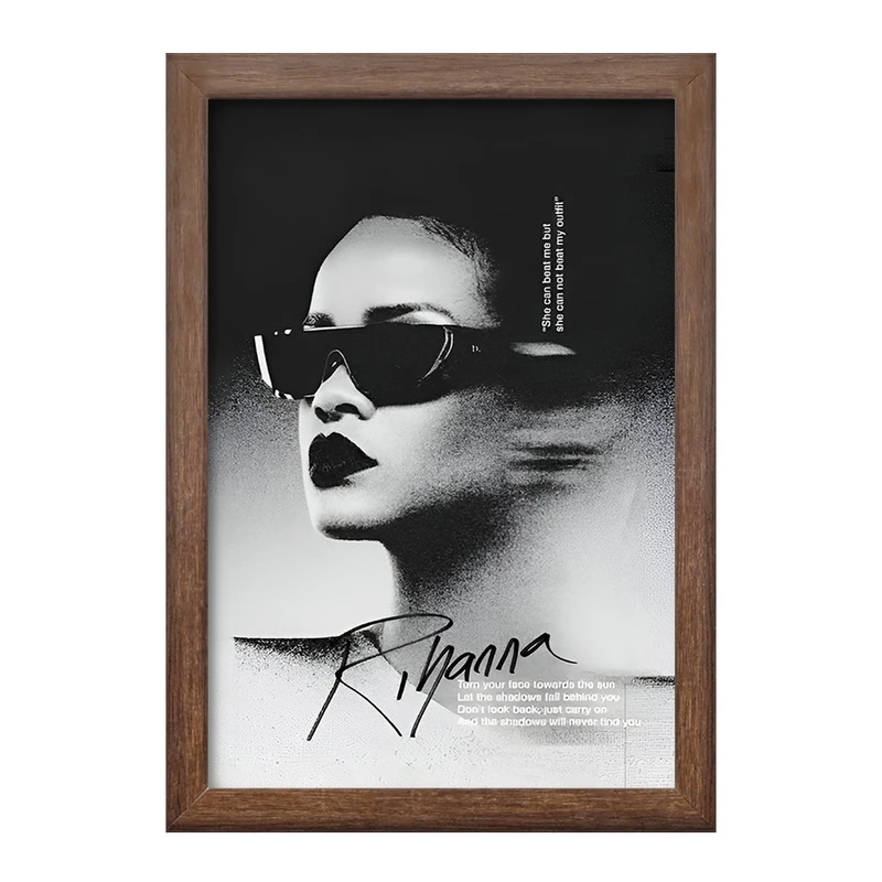 تابلو خندالو طرح ریحانا (Rihanna) کد F6841