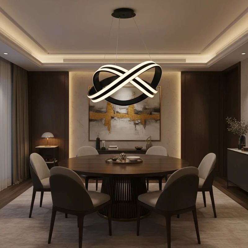 لوستر 2 شعله نور از ما رشکان مدل PAPION/3LINE