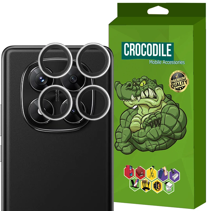محافظ لنز دوربین کروکودیل مدل C-Ring مناسب برای گوشی موبایل شیائومی Redmi Note 14 Pro 5G