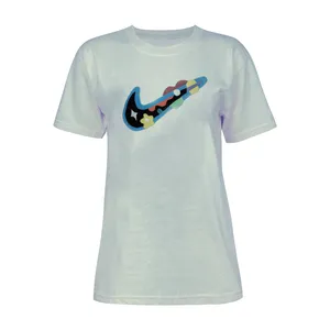 تی شرت آستین کوتاه زنانه کد A76  رنگ طوسی