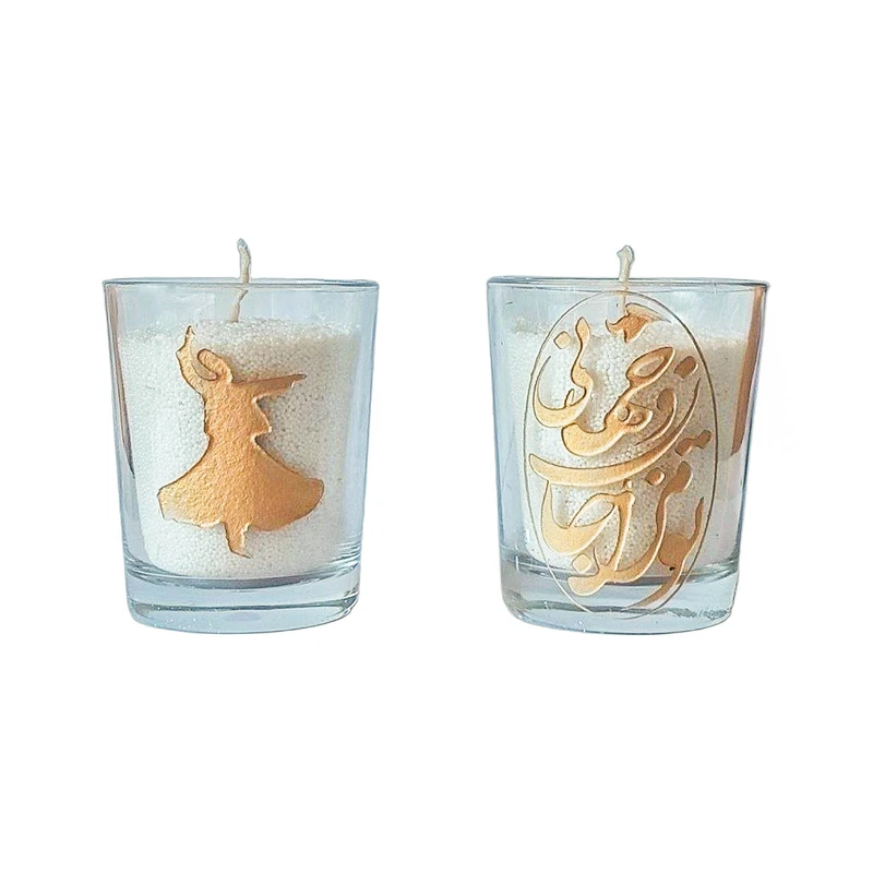 شمع دست ساز مدل عرفانی بسته دو عددی