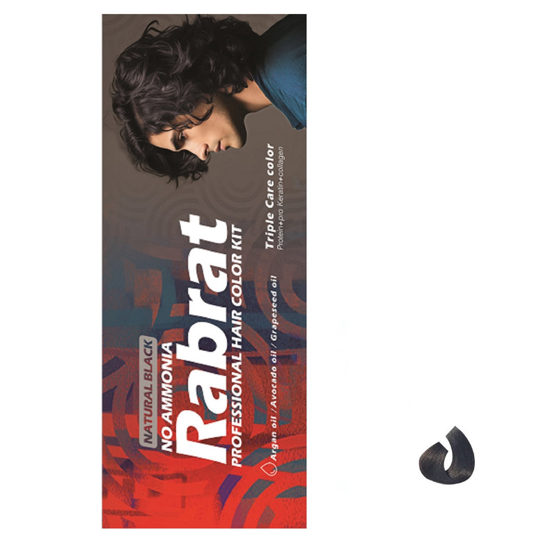 کیت رنگ مو مردانه رابرات شماره 1 حجم 100 میلی لیتر رنگ مشکی طبیعی