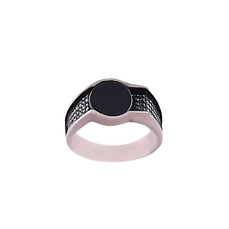 انگشتر نقره مردانه مدل عقیق کد MR0040