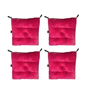 بالش نشیمن خودرو مدل مخمل کد NS021 بسته  4 عددی