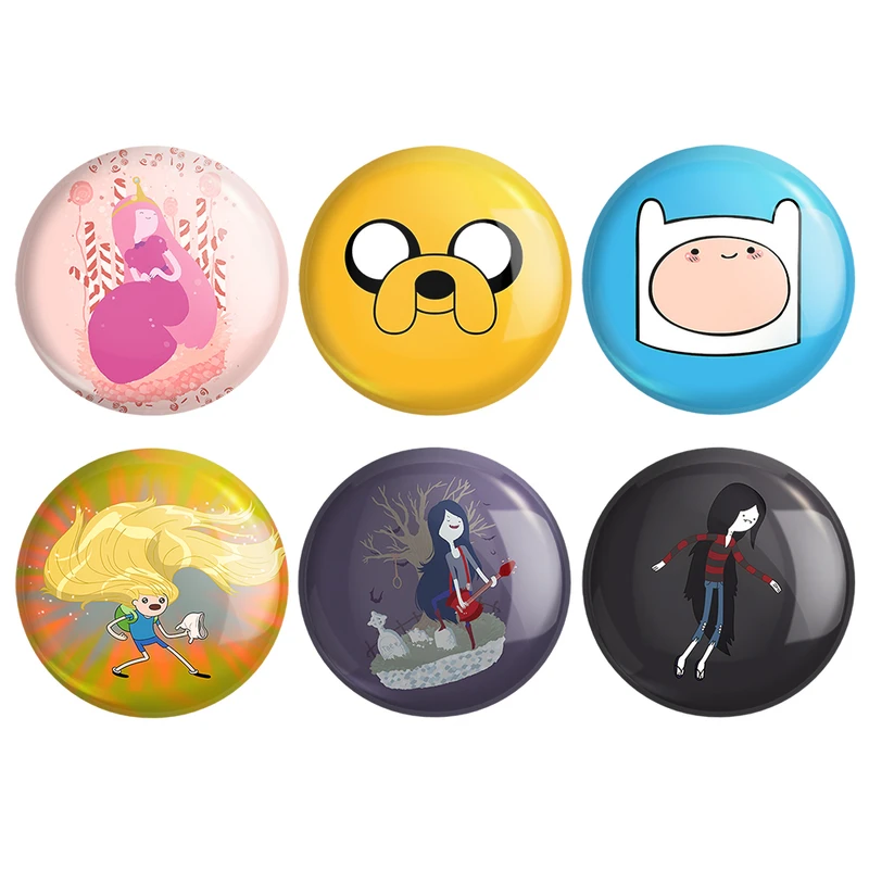 مگنت خندالو طرح وقت ماجراجویی Adventure Time کد 1236B مجموعه 6 عددی