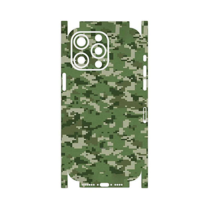 برچسب پوششی ماهوت مدل Army_Green_Pixel-FullSkin مناسب برای گوشی موبایل اپل iPhone 15 Pro Max