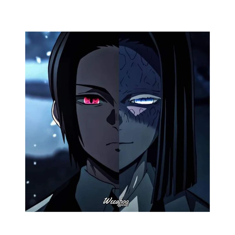استیکر لپ تاپ و موبایل مدل انیمه طرح شیطان کش موزان کیبوتسوجی demon slayer Muzan Kibutsuji کد 795