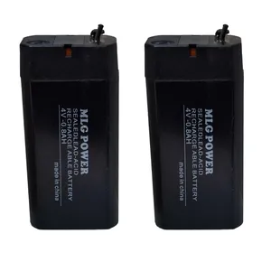 باتری سیلد اسید 4 ولت 800 میلی آمپر ساعت ام ال جی پاور مدل 4V-800mah بسته دو عددی