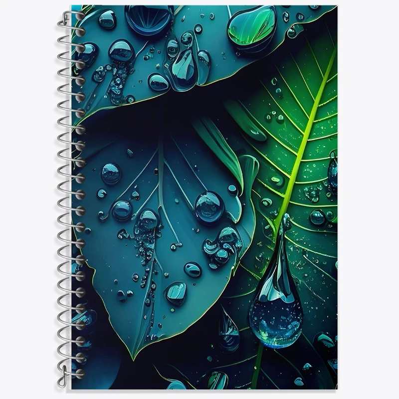 دفتر نت موسیقی 50 برگ خندالو طرح برگ سبز کد F5271