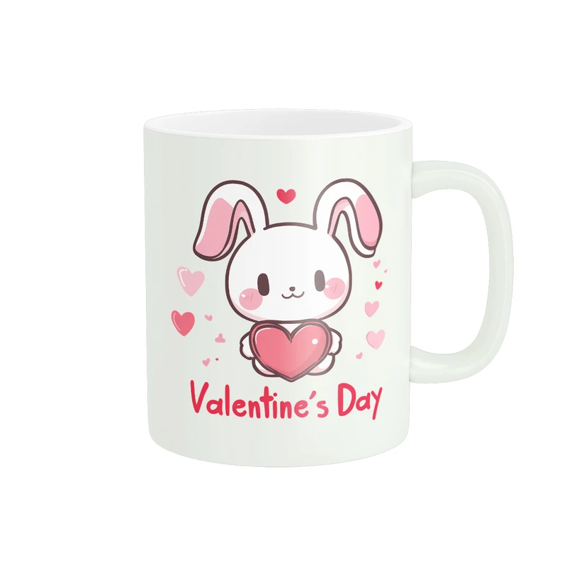 ماگ پادآفرین مدل عشق طرح قلب LOVE تدی گل رز کد PM1535