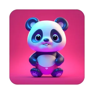 زیر لیوانی کاکتی طرح حیوانات کارتونی مدل mp27798