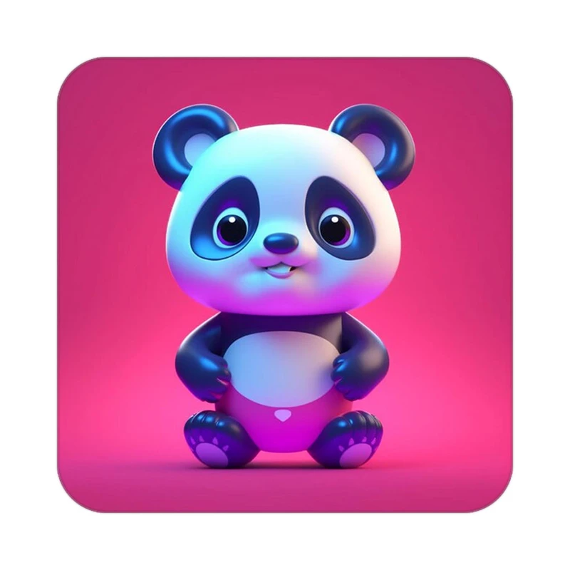 زیر لیوانی کاکتی طرح حیوانات کارتونی مدل mp27798