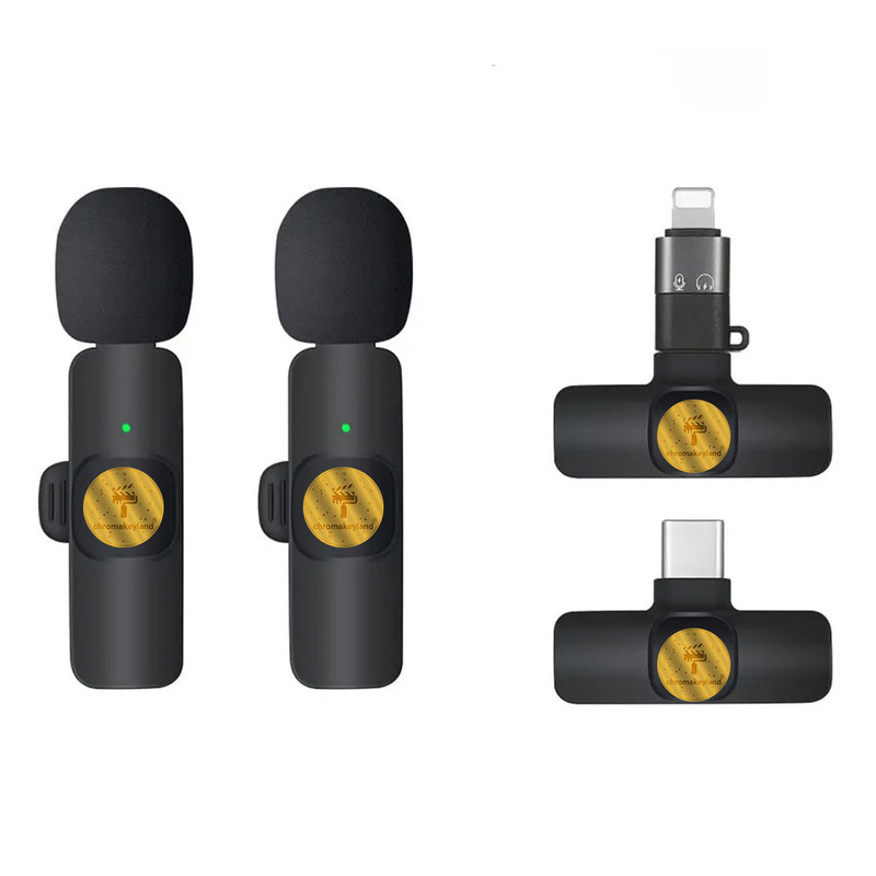 ست میکروفن بی سیم کروماکی لند مدل GO PLUS با درگاه اتصال Type C