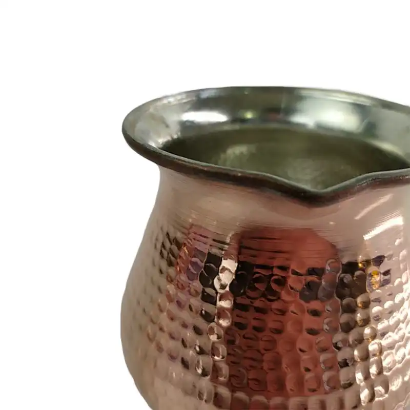 قهوه جوش مسی مدل دسته چوبی 8080