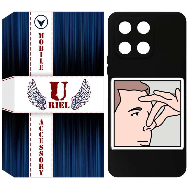 کاور یوریل مدل KSH کد 87 طرح مرد مناسب برای گوشی موبایل آنر X6A / X6A Plus