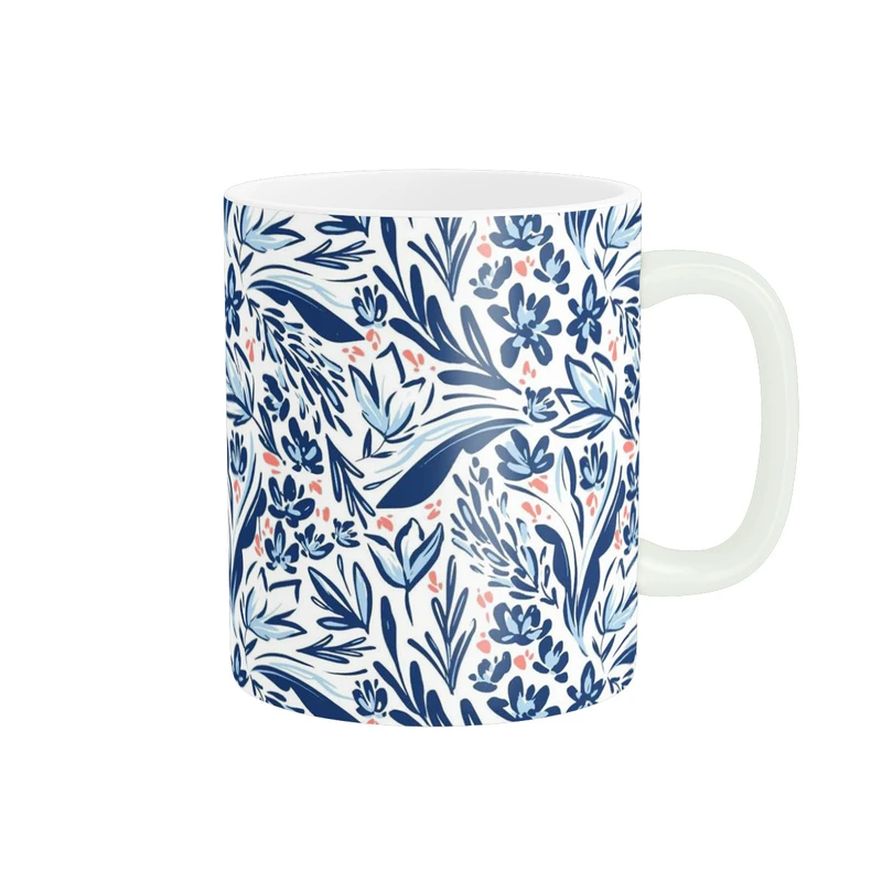 ماگ پاد آفرین مدل برگ هایی ریز کد 322