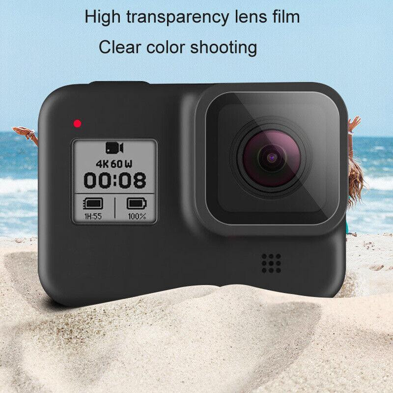 محافظ صفحه نمایش و لنز دوربین پلوز مدل PU422 مناسب برای دوربین ورزشی گوپرو Hero 8