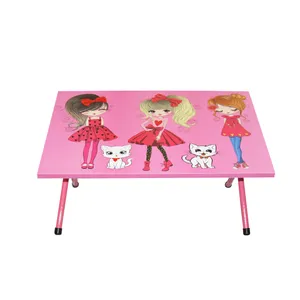 میز تحریر کودک میزیمو طرح دختر چکمه پوش کد 3264 