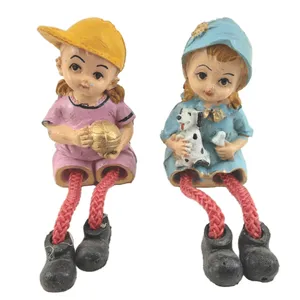 مجسمه مدل پا شل طرح دختر و پسر کد 574 مجموعه 2 عددی