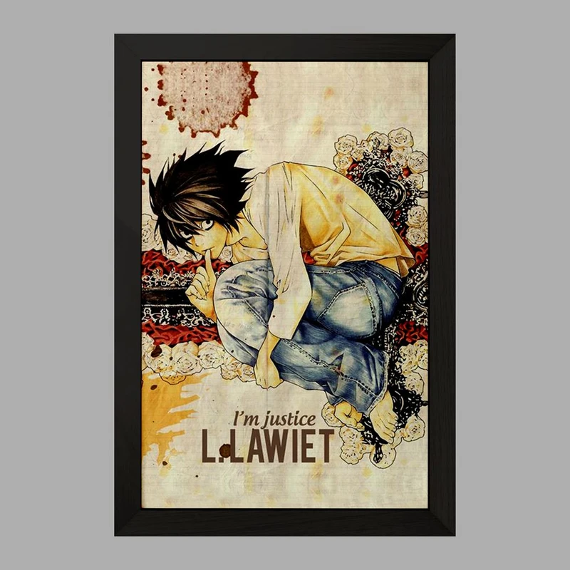 تابلو خندالو مدل ال لاولیت انیمه دفترچه مرگ Death Note  کد 11298