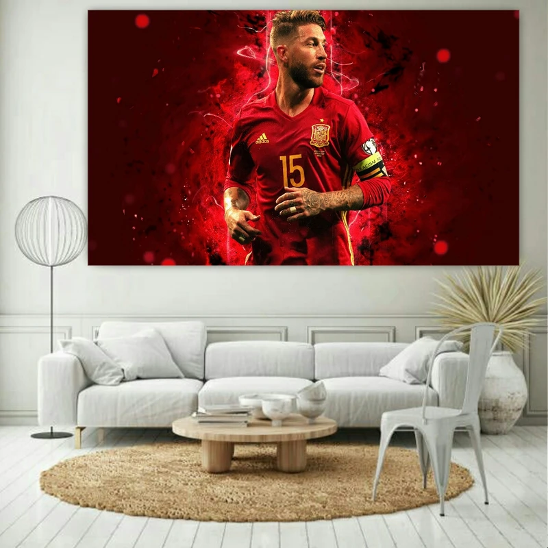 پوستر طرح فوتبال مدل Sergio Ramos کد AR5680