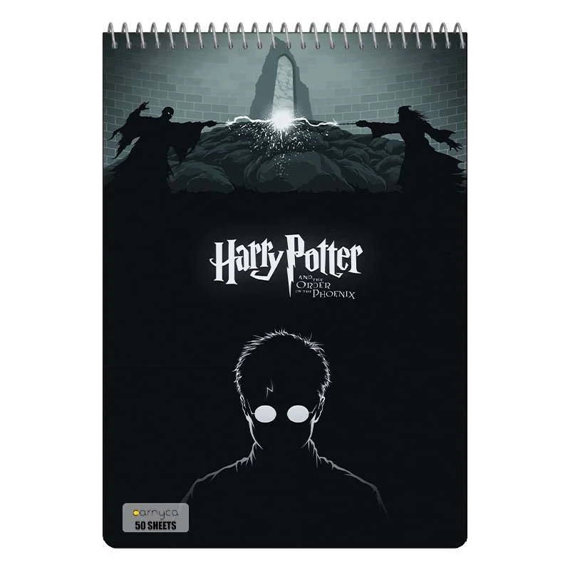 دفتر نقاشی 50 برگ سیمی کارنیکا طرح هری پاتر Harry Potter کد 21154
