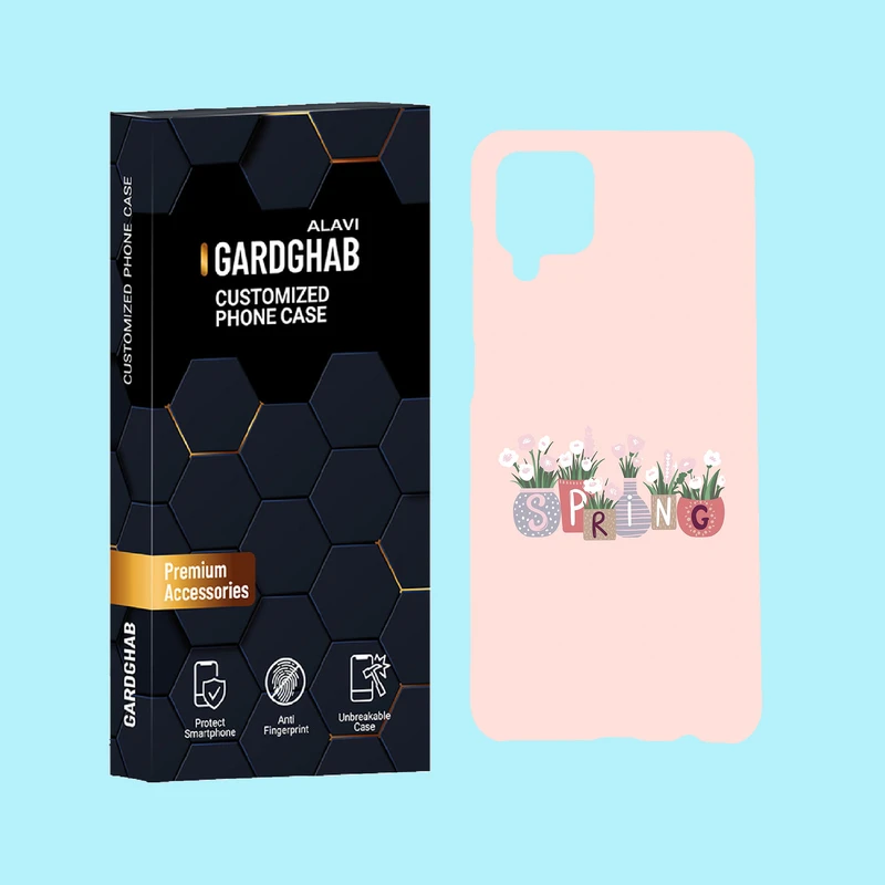 کاور گارد قاب علوی مدل گل مناسب برای گوشی موبایل سامسونگ Galaxy A12