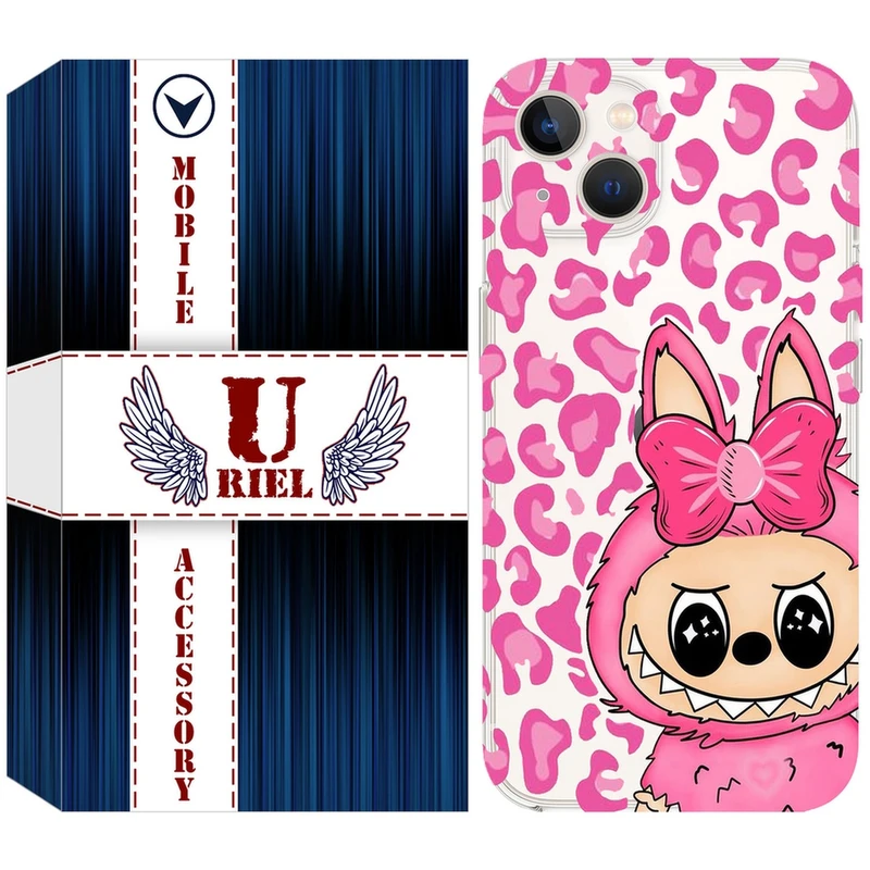 کاور یوریل مدل Clear کد 107 طرح لبوبو مناسب برای گوشی موبایل اپل iPhone 13