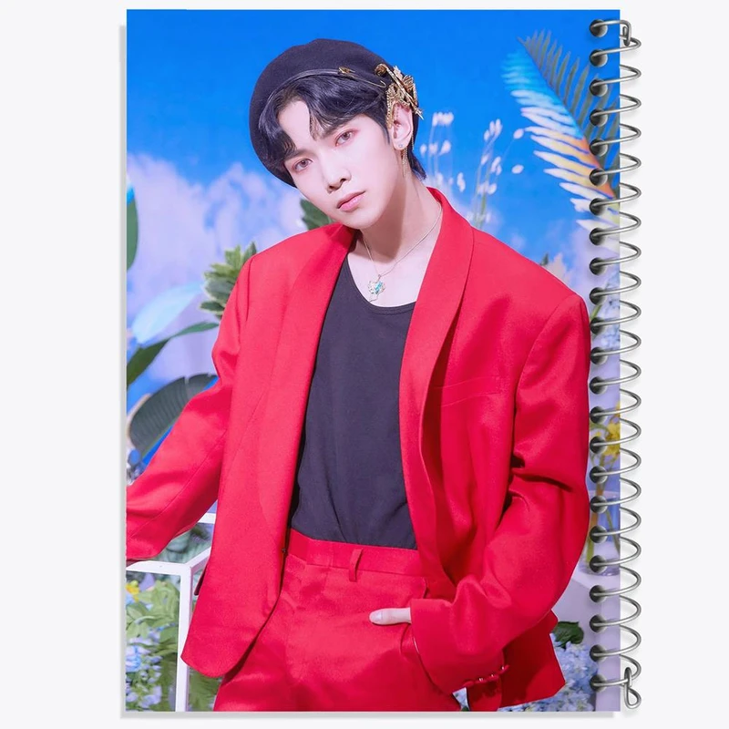 دفتر مشق 50 برگ خندالو مدل یوسانگ گروه ایتیز ATEEZ  کد 12303