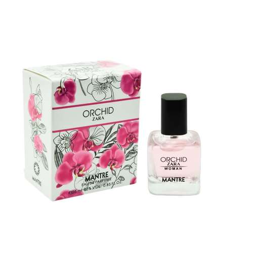 عطر جیبی زنانه مانتره مدل Orchid Zara حجم 25 میلی لیتر