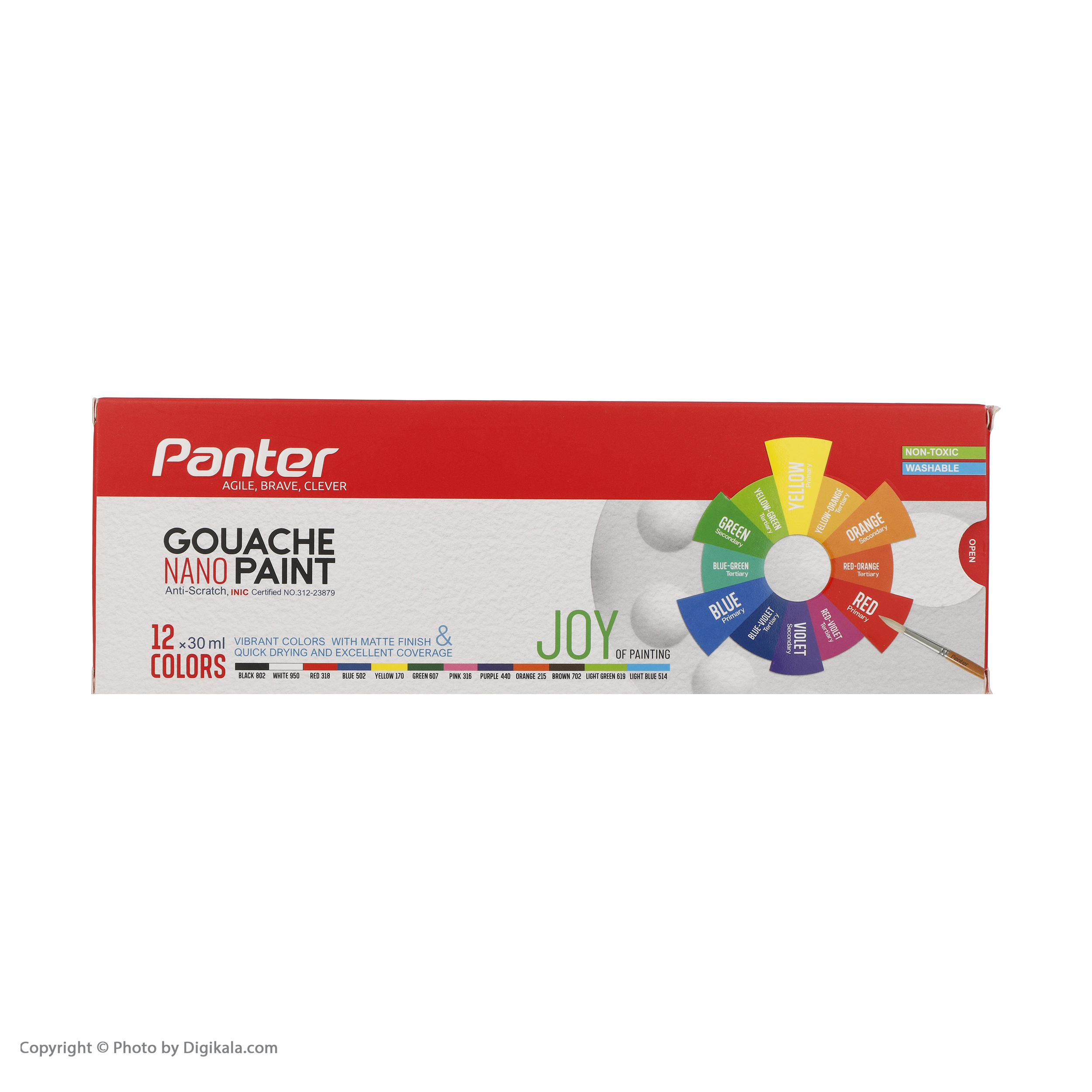 گواش 12 رنگ پنتر کد GP-711-12
