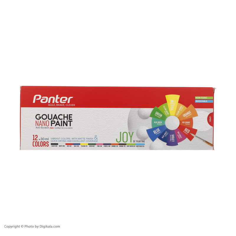 گواش 12 رنگ پنتر کد GP-711-12