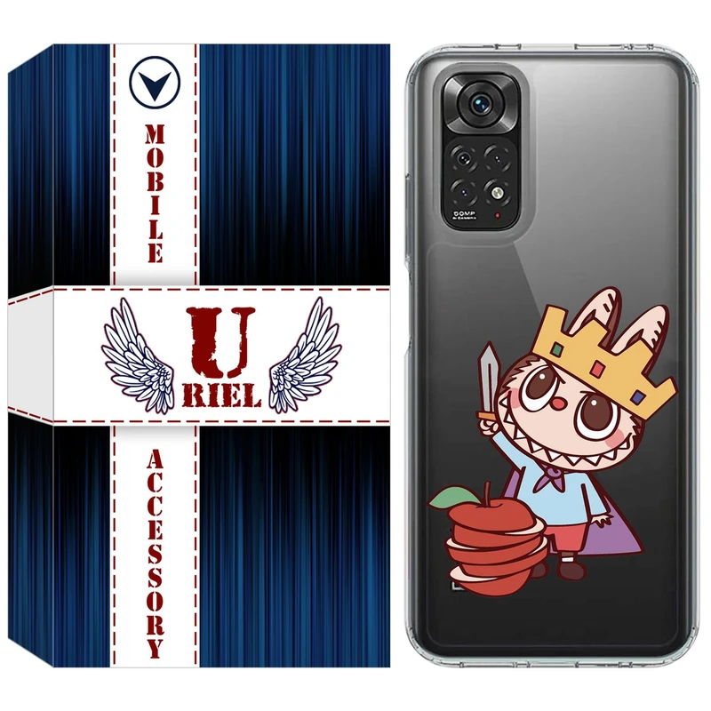 کاور یوریل مدل Clear کد 120 طرح لبوبو Labubu مناسب برای گوشی موبایل شیائومی Redmi Note 11 4G / Note 11S