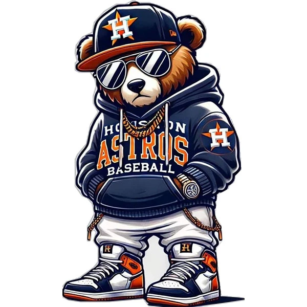 استیکر پارچه و لباس پاد آفرین طرح خرسی کد 5038