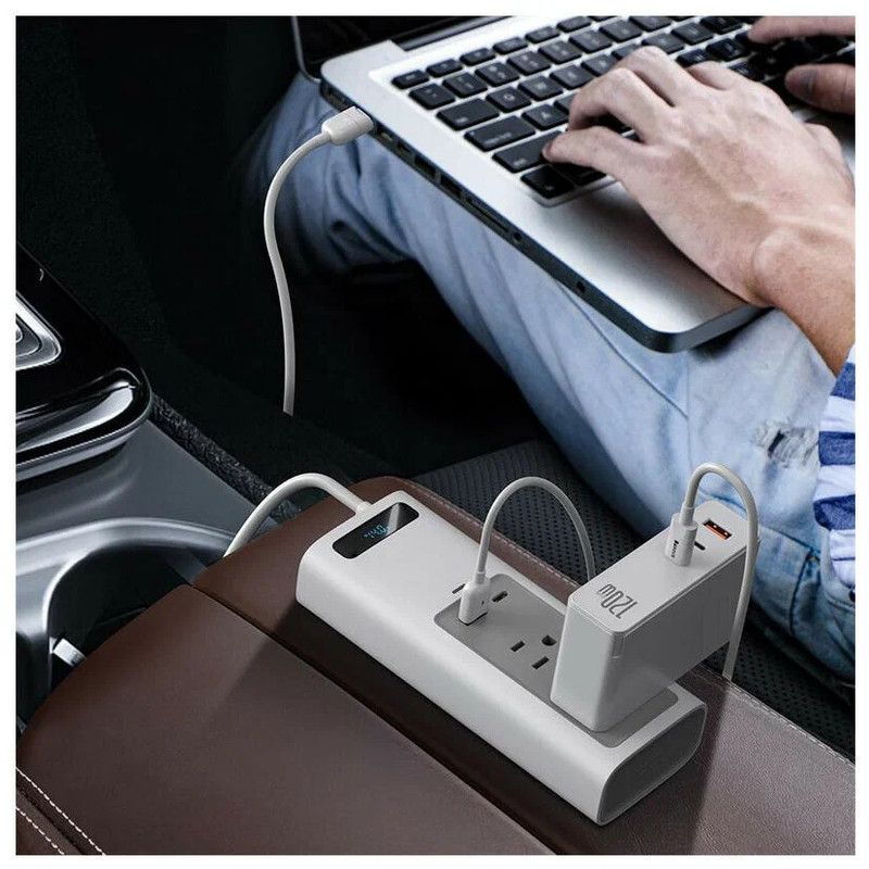 مبدل برق خودرو باسئوس مدل CRNBQ-02