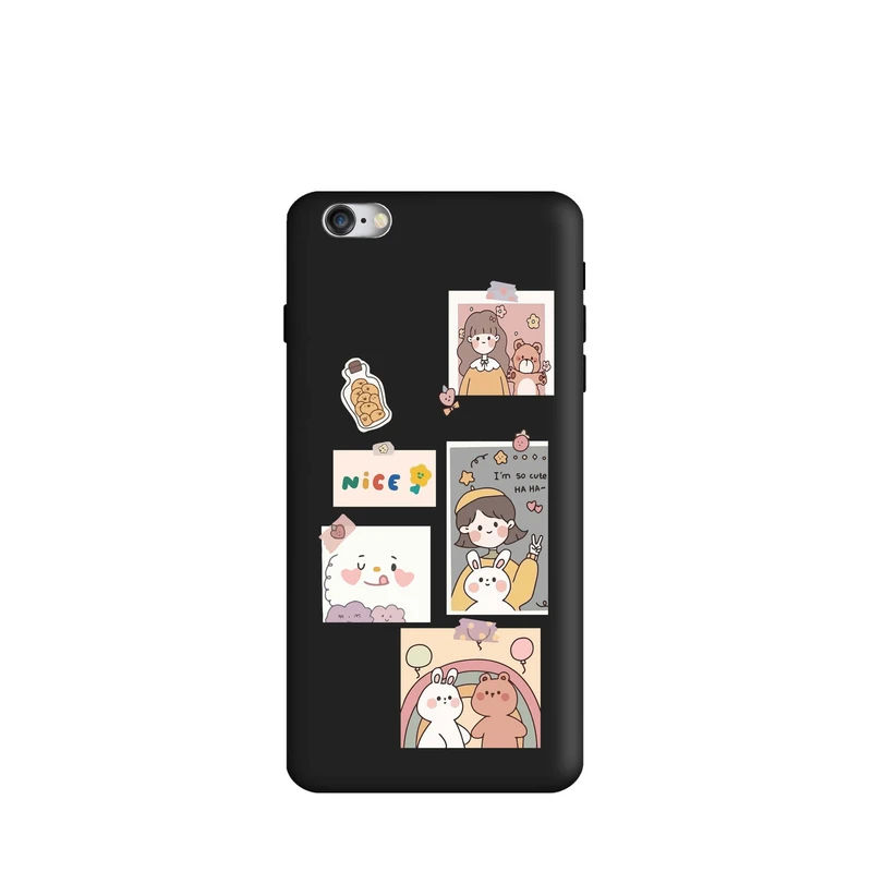 کاور قاب گارد طرح دختر و خرس کد t9774 مناسب برای گوشی موبایل اپل iphone 7 Plus / 8 Plus