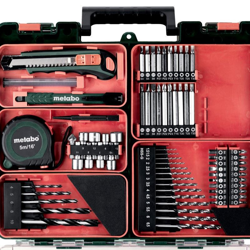 مجموعه 78 عددی دریل پیچ گوشتی شارژی متابو مدل BS 14.4 SET