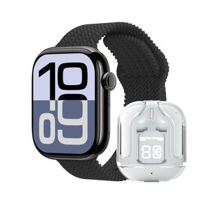 ساعت هوشمند 46 میلی متری راینو مدل WX50 به همراه هدفون بلوتوثی