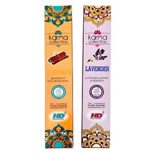 عود اچ دی مدل کارما کد ۰۱ با رایحه لوندر و دارچین مجموعه ۲ عددی
