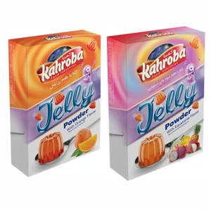 پودر ژله پرتقال و میوه های استوایی کهربا - 100 گرم مجموعه 2 عددی