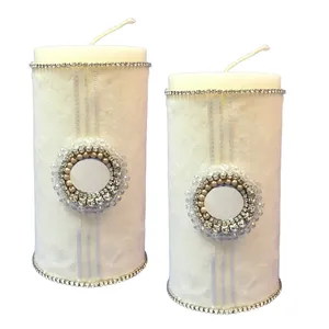 شمع دست ساز مدل طلوع بسته 2 عددی