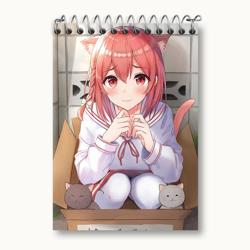 دفتر یادداشت 50 برگ خندالو مدل سومی انیمه کانوجو اوکاری کد 34830