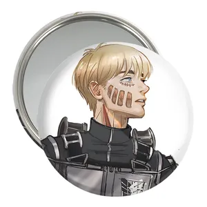 آینه جیبی خندالو مدل ارمین انیمه اتک آن تایتان Attack on Titan  کد 18599